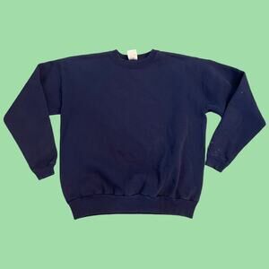 Hanes her way blue crewneck sweatshirt M
